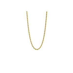 Colier auriu - din otel inoxidabil - suflat cu aur 18k - rasucit - Dominika C12 imagine