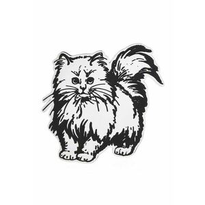 Brosa argintie - forma de pisica - Rigitte C3 imagine