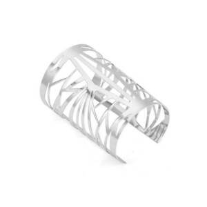 Bratara Geralda - Aliaj metalic - Argintiu imagine