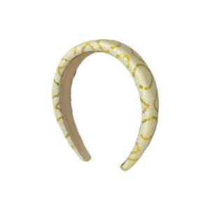 Bentita galbena - bufanta - cu paiete aurii - Nanzie C1 imagine