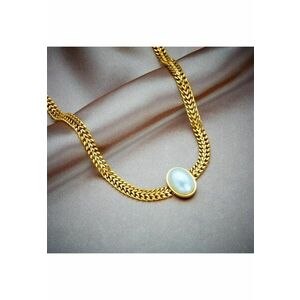 Colier cu pandantiv oval imagine