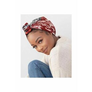 Esarfa rosie - patrata - cu imprimeu - Giva C2 - imagine