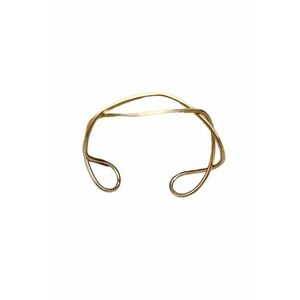 Bratara aurie - reglabila - impletita - Diametru: 6.3 cm - Pascale C7 imagine