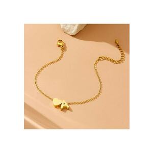 Bratara aurie - din otel inoxidabil - suflata cu aur 18k - cu litera A - Ernesta C3 imagine