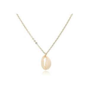 Colier cu scoica Ingerlise C13 - Aliaj metalic - Auriu imagine