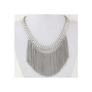 Colier argintiu - cu franjuri - Livia C1 imagine