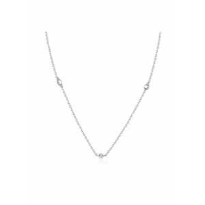 Colier din argint 925 - rodiat - cu pietre din zirconiu - Nicole C1 imagine