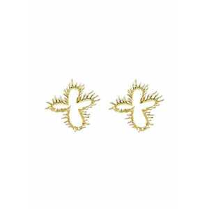 Cercei Hele - Aliaj metalic - Auriu imagine