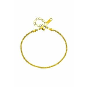 Bratara aurie - din otel inoxidabil - suflata cu aur 18k - delicata - Erlanda C3 imagine