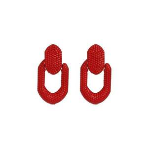 Cercei Christie C6 - Aliaj metalic - Rosu imagine