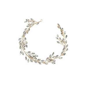 Accesoriu de par - auriu - modelator - cu pietre - lungime 35 cm - Heidrun C9 imagine