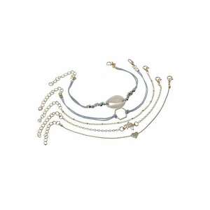 Set 5 bratari aurii - cu palmier si scoica - Jela C6 - imagine