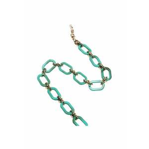 Lant de ochelari - auriu - cu piese imbinate verzi - Lusine C2 imagine