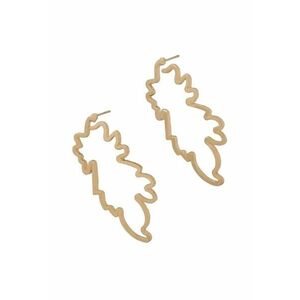 Cercei aurii - forma abstracta - Lovin C8 imagine