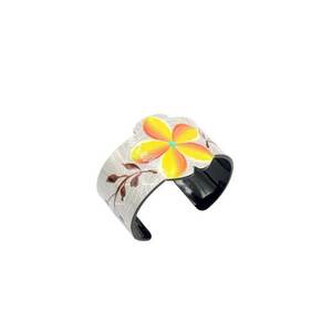 Bratara neagra - cu model floral - Addie C1 imagine