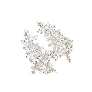 Set 2 accesorii de par - aurii - cu pietre - Mabel C3 - imagine