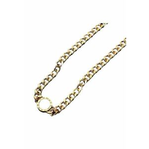 Colier auriu - din otel inoxidabil - cu zale - suflat cu aur 18k - Raili C6 imagine