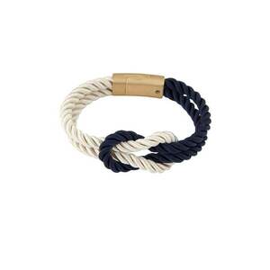 Bratara bleumarin - stil marinaresc - cu nod - Anais C1 imagine