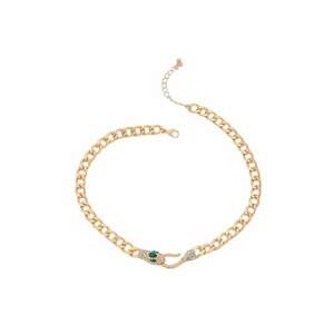 Colier auriu - cu sarpe si pietre - Mandy C28 - imagine