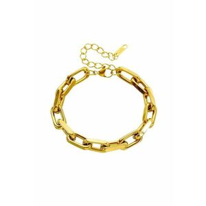 Bratara aurie - din otel inoxidabil - suflata cu aur 18k - cu zale - Emila C3 imagine