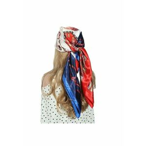 Esarfa rosie - patrata - cu imprimeu - Reimon C2 - imagine