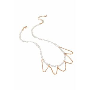 Colier auriu - cu perle si lanturi - Terchel C28 - imagine