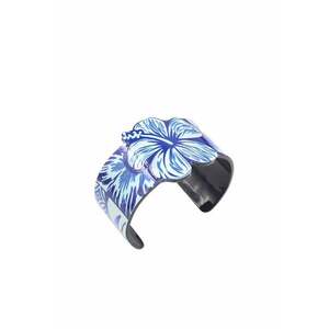 Bratara neagra - cu model floral - Addy C1 imagine