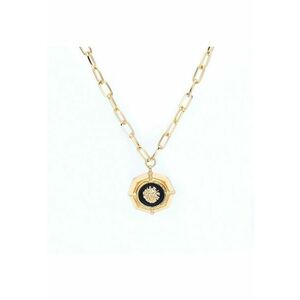 Colier auriu - cu zale si pandantiv cu cap de leu - Naia C18 - imagine