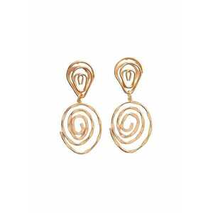 Cercei aurii - forma ovala - Thelma C31 - imagine