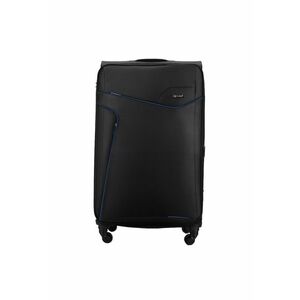 Valiza de voiaj textila medie M 23"" STL1651 negru-albastru imagine