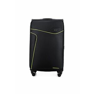 Valiza de voiaj textila mare L 26"" STL1651 negru-verde imagine