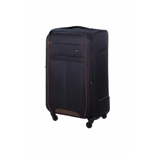 Troler mediu textil STL1311 M negru-maro - valiza de calatorie moale imagine