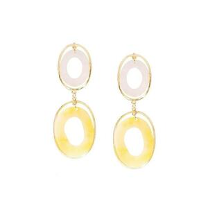 Cercei aurii - lungi - cu piese ovale - Radny C6 - imagine