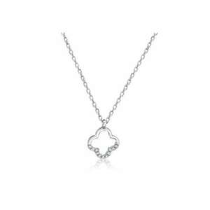 Colier din argint 925 - rodiat - cu pietre din zirconiu - Nida C1 imagine