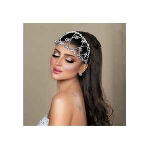 Accesoriu de par - argintiu - cu pietre - Iduna C2 imagine