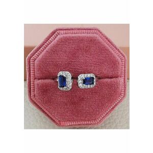 Inel argintiu - reglabil - cu pietre albastre - Lilou C4 - imagine