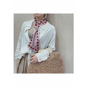 Esarfa roz - cu imprimeu - Anya C3 - imagine