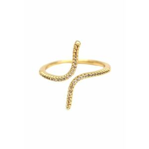 Inel auriu - reglabil - forma de sarpe - cu pietre - Lucretia C4 - imagine