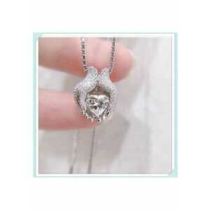 Colier argintiu - cu pietre din zirconiu - Salina C10 - imagine