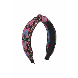 Bentita neagra - cu nod si fluturi roz - Rasmina C2 - imagine