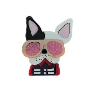 Brosa roz - forma de Boston Terrier - Anca C1 imagine