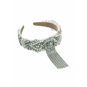 Bentita alba - cu pietre si franjuri - Axa C1 - imagine