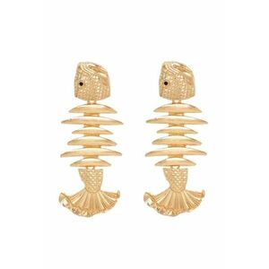 Cercei aurii - forma de peste - Pamela C3 - imagine