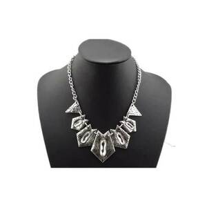 Colier argintiu - cu pietre - Liana C28 - imagine