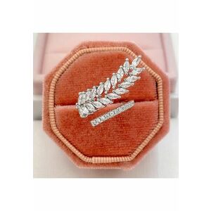 Inel argintiu - reglabil - cu pietre din zirconiu - Agnita C17 - imagine