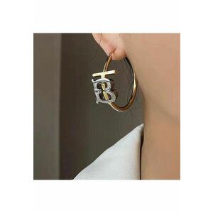 Cercei aurii - rotunzi - cu litera B - Felicita C3 - imagine