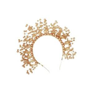 Coronita aurie - cu perle maro - Darla C16 - imagine