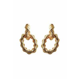 Cercei aurii - ovali - spiralati - Zenia C5 - imagine