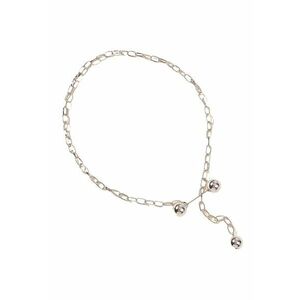 Colier argintiu - cu zale si bile - Ingse C1 - imagine