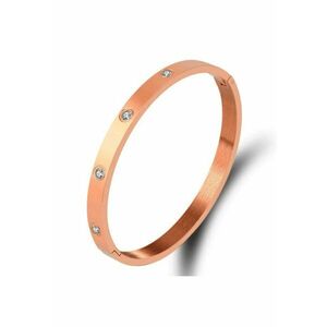 Bratara rose gold - tip bangle - cu pietre - Kamma C1 - imagine